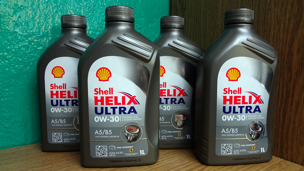 Shell Helix Ultra A5:B5 0W-30 для Kia Spectra